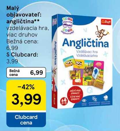 Malý objavovateľ: angličtina vzdelávacia hra