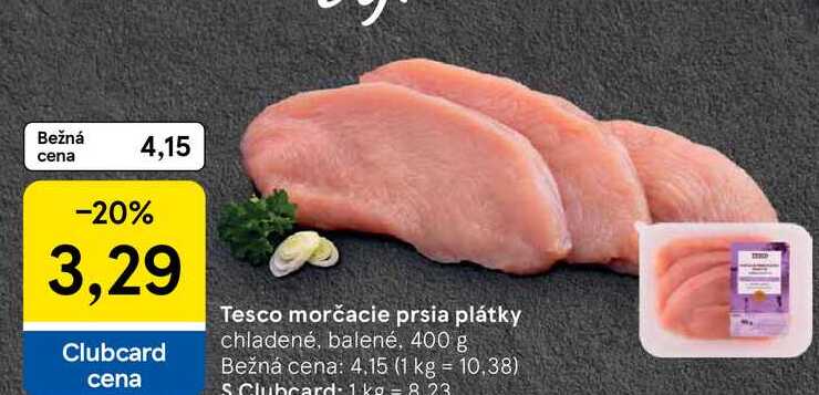 morčacie prsia plátky chladené, balené, 400 g