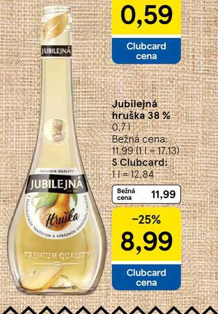 Jubilejná hruška 38 % 0.7l