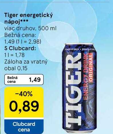 Tiger Energetický nápoj 500 ml