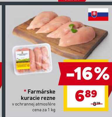 Farmárske kuracie rezne 1kg