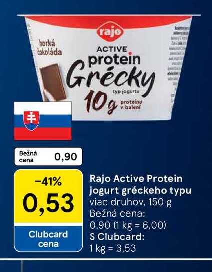 Rajo Active Protein jogurt gréckeho typu 150g