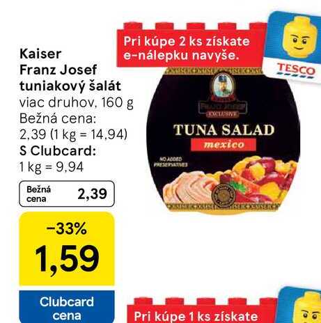 Kaiser Franz Josef tuniakový šalát 160 g