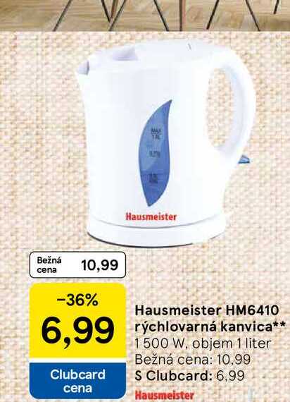 Hausmeister HM6410 rýchlovarná kanvica 1500 W, objem 1 liter 