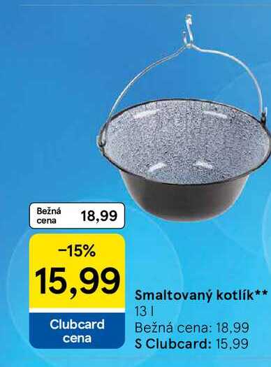 Smaltovaný kotlík 13 L