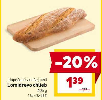 Lomidrevo chlieb 405 g 