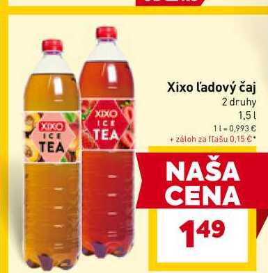 Xixo Ľadový čajový nápoj 1,5l