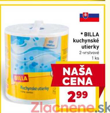 BILLA kuchynské utierky 2-vrstvové 