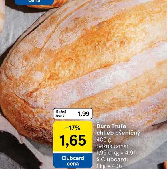 Trul'o chlieb pšeničný 405 g 