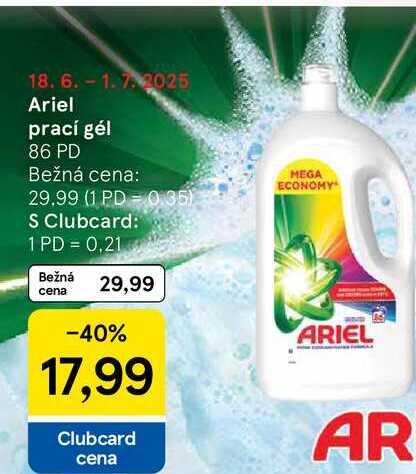 Ariel prací gél 86 PD 