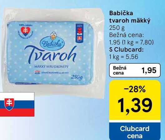 Babička tvaroh mäkký 250 g 