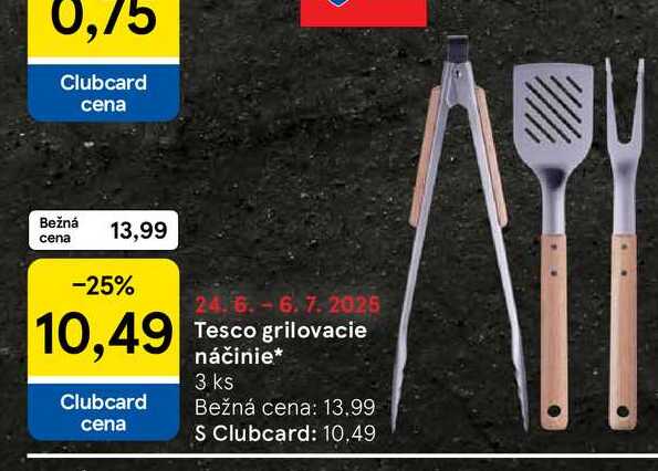 Tesco grilovacie náčinie 3 ks
