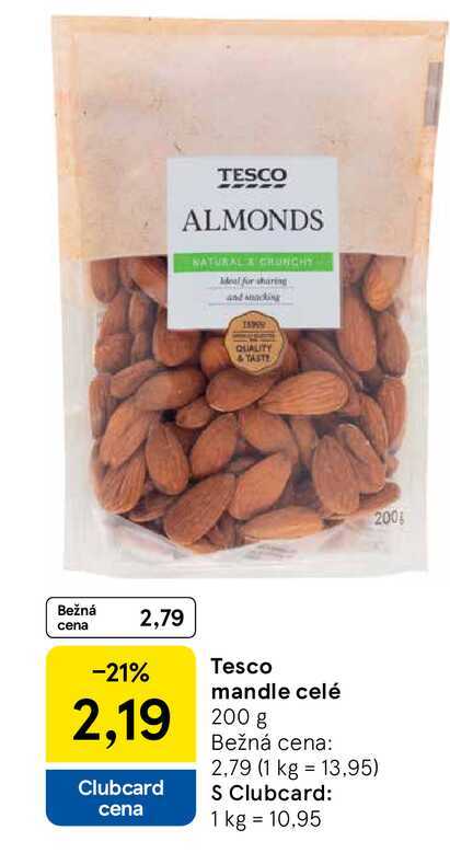 Tesco mandle celé 200g