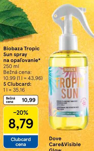 Biobaza Tropic Sun spray na opaľovanie, 250 ml