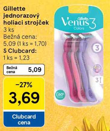 Gillette jednorazový holiaci strojček, 3 ks