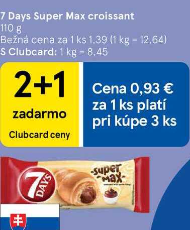 7 Days Super Max croissant, 110 g 