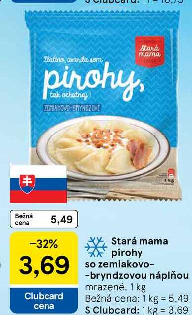 Stará mama pirohy so zemiakovo-bryndzovou náplňou, 1 kg 