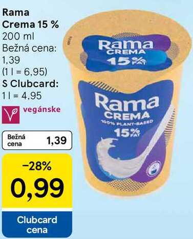 Rama Crema 15%, 200 ml 