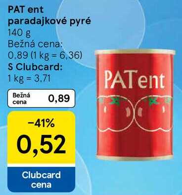 PAT ent paradajkové pyré, 140 g 