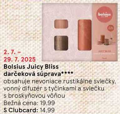 Bolsius Juicy Bliss darčeková súprava