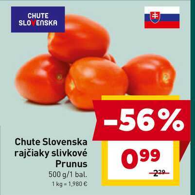 Chute Slovenska rajčiaky slivkové Prunus 500 g/1 bal.