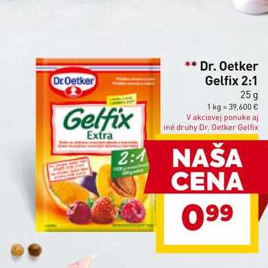 Dr.Oetker Gelfix Extra 2:1 25g