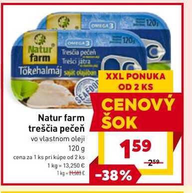 Natur farm Trekci jatra 120g