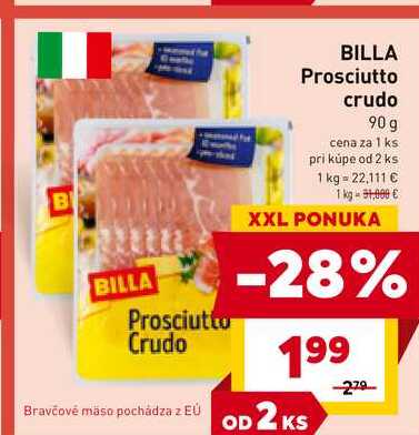 BILLA Prosciutto crudo 90 g