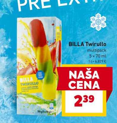 BILLA Twirullo multipack 5 x 70 ml 
