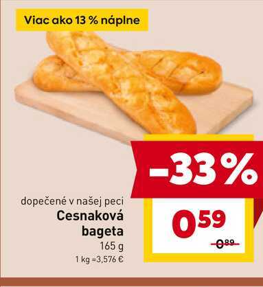 Cesnaková bageta 165 g 