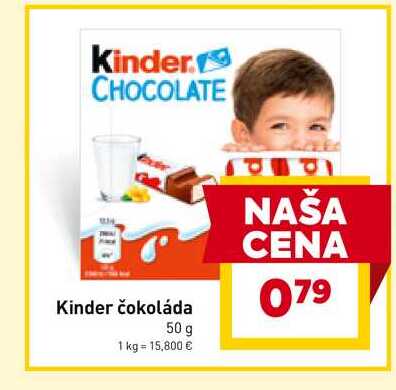 Kinder čokoláda 50 g 