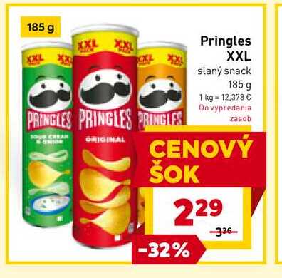 Pringles XXL slaný snack 185 g 