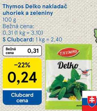 Thymos Delko nakladač uhoriek a zeleniny, 100 g 