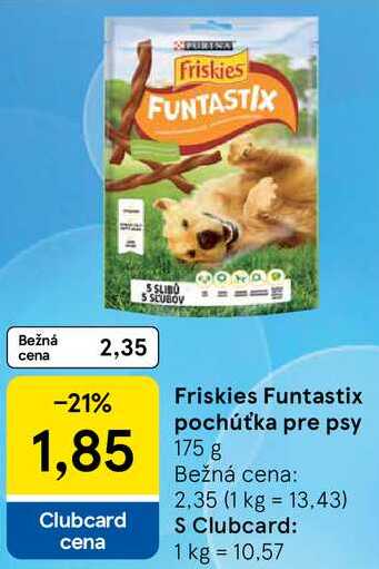 Friskies Funtastix pochúťka pre psy, 175 g