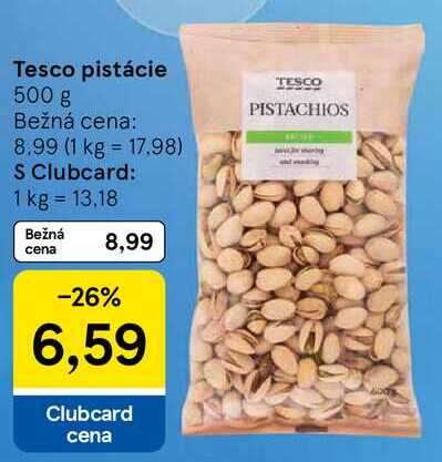 Tesco pistácie, 500 g 