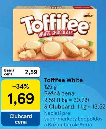 Toffifee White, 125 g 