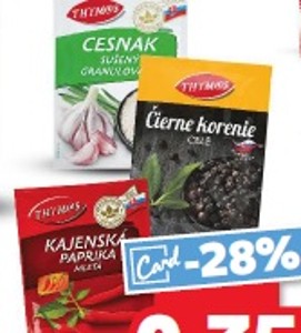 Thymos korenie