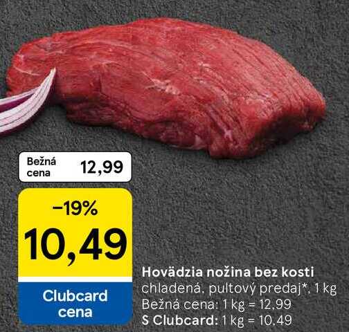 Hovädzia nožina bez kosti, 1 kg