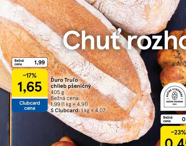 Ďuro Truľo chlieb pšeničný, 405 g 