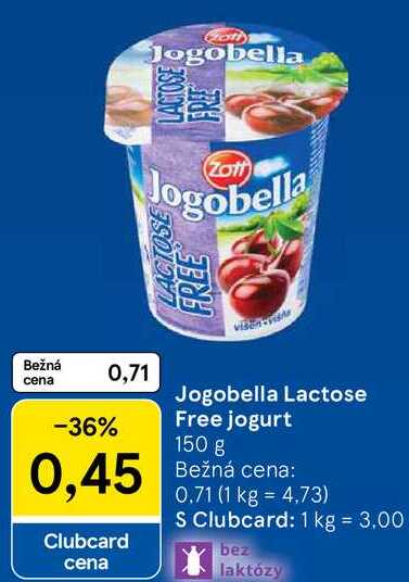Jogobella Lactose Free jogurt, 150 g 