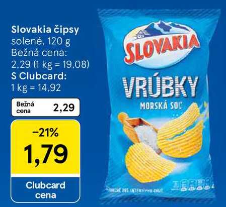 Slovakia čipsy, 120 g