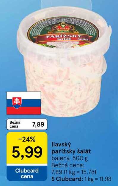 Ilavský parížsky šalát, 500 g 