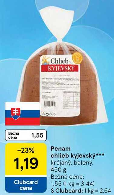 Penam chlieb kyjevský, 450 g 