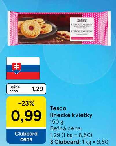 Tesco linecké kvietky, 150 g