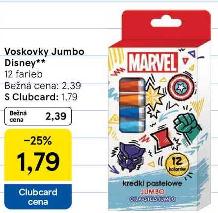 Voskovky Jumbo Disney