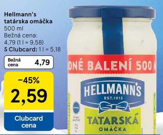 Hellmann's tatárska omáčka, 500 ml