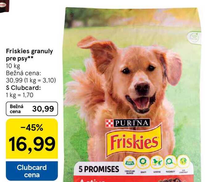 Friskies granuly pre psy, 10 kg 