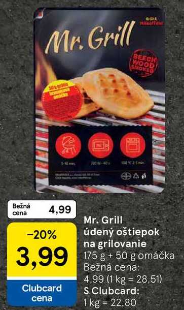Mr. Grill údený oštiepok na grilovanie, 175 g + 50 g omáčka 
