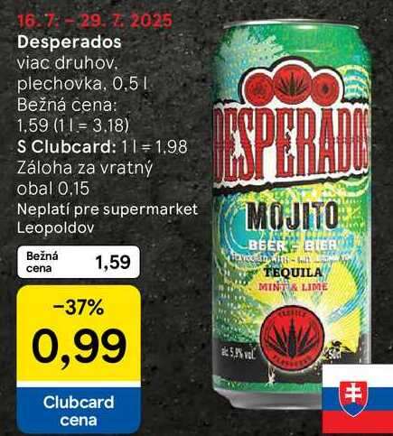 Desperados, 0,5 l
