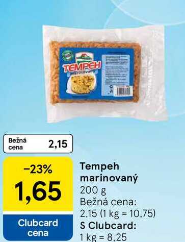Tempeh marinovaný, 200 g